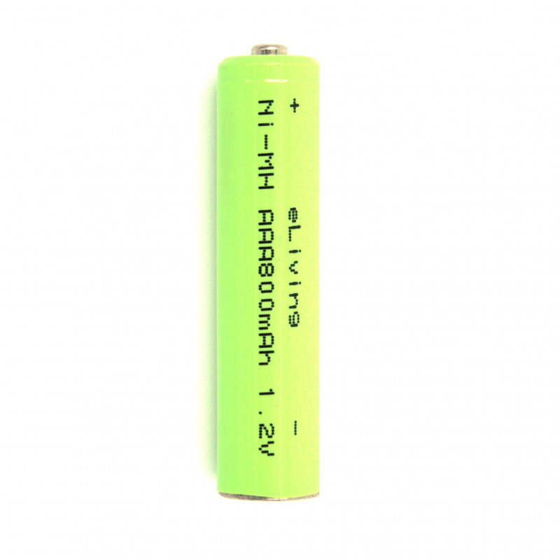 Piles AAA rechargeables. NiMH 1,2V 800mAh.