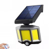 Außenlampe mit Solarpanel, drehbare solarbetriebene Außenlampe mit effizienten COB-LED-Panels