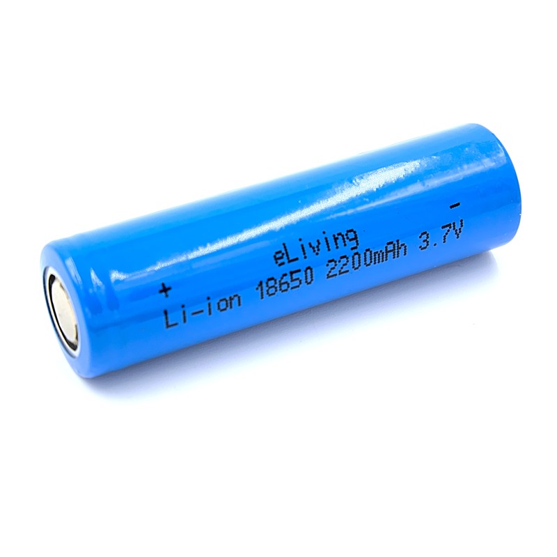 overschrijving risico buitenaards wezen 18650 Flat Top 3,7V Li-ion batterij. 2200mAh (65x18mm)