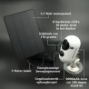 Caméra de surveillance avec panneau solaire