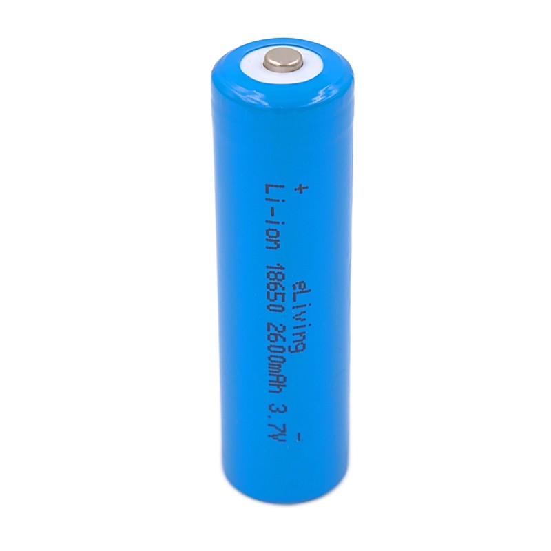 18650 Button Top 3.7V Li-Ion Akku. 2600mAh