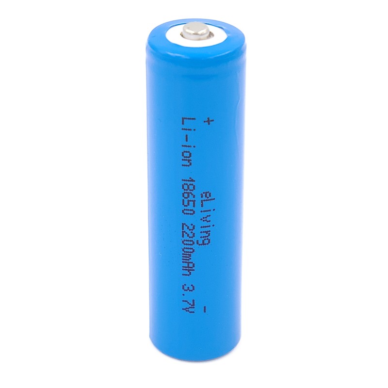 2200mAh Button Top 18650 Li-Ion Akku.