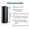 Q70 Voice Recorder met grote accu-capaciteit, 16 of 32GB. 20 Dagen continu, automatisch, of op een ingesteld tijdstip opnemen.