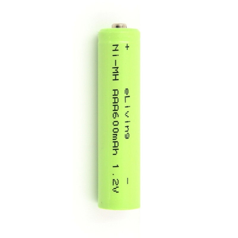 Pile AAA rechargeable. 1.2V 600mAh NiMH