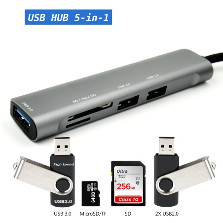 5-in-1 USB Hub