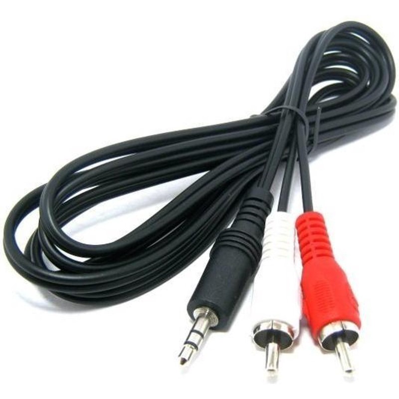 3,5mm Jack naar 2x Tulp RCA audio kabel - 1,5M