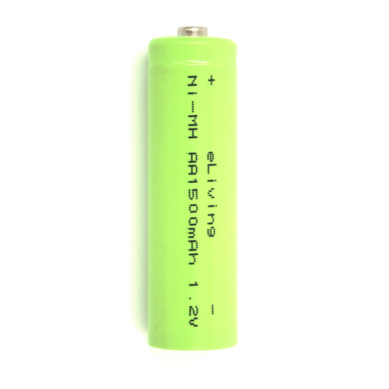 Pile AA rechargeable. 1 500 mAh, 1,2 V NiMH