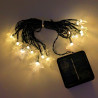 Guirlande lumineuse de Noël LED étoiles à énergie solaire, 3 mètres. blanc chaud