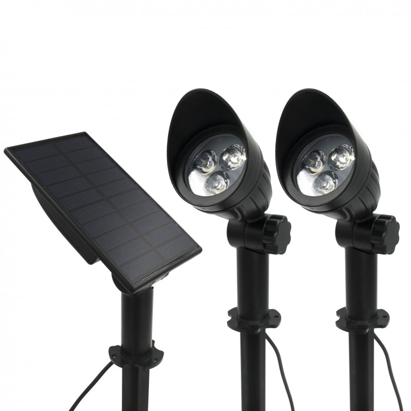 antiek Beurs gloeilamp Solar Tuinlampen - Tuinverlichting op zonne-energie - Set van 2 Prikspots