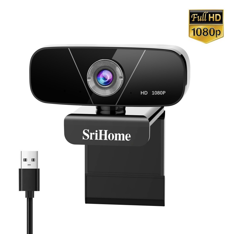 SriHome FullHD Webcam - USB Camera 1080P