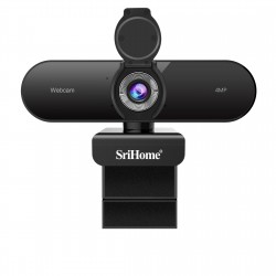 4MP Webcam met extreem hoge resolutie! - Met Microfoon en Privacy Cover (optioneel)
