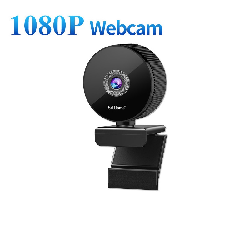 Grand angle 110° 1080P FullHD Webcam USB Caméra avec microphone et protection de la vie privée (en option)
