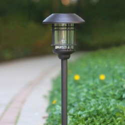 Decoratieve Solar Tuinlamp. Priklamp op zonne-energie. Donkerbruin